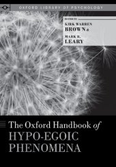 book The Oxford Handbook of Hypo-egoic Phenomena (Oxford Library of Psychology)