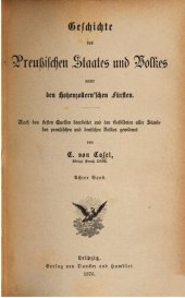 book Geschichte des Preußischen Staates und Volkes unter den Hohenzollernschen Fürsten