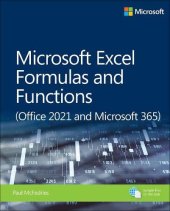 book Microsoft Excel Formulas and Functions (Office 2021 and Microsoft 365) (Business Skills)