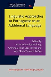 book Linguistic Approaches to Portuguese as an Additional Language