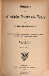 book Geschichte des Preußischen Staates und Volkes unter den Hohenzollernschen Fürsten