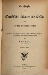 book Geschichte des Preußischen Staates und Volkes unter den Hohenzollernschen Fürsten