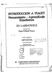 book Introduccion a Piaget : pensamiento, aprendizaje, ensenanza.