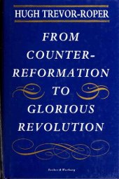 book From Counter-Reformation to Glorious Revolution