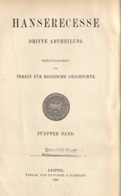 book Hanserecesse von 1477-1530