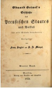 book Eduard Heinel's Geschichte des Preußischen Staates und Volkes