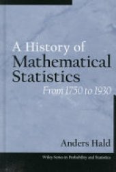 book A History of Mathematical Statistics from 1750 to 1930