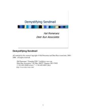 book Demystifying Sendmail