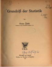 book Grudriß der Statistik