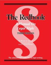 book The Redbook: A Manual on Legal Style, Third Edition