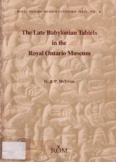 book The late Babylonian tablets in the Royal Ontario Museum