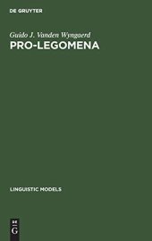 book PRO-legomena (Linguistic Models)