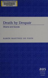 book Death by Despair: Shame and Suicide