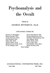 book Psychoanalysis and the Occult