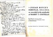 book Josiah Royce’s Seminar, 1913-1914