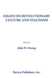 book Essays on Revolutionary Culture and Stalinism