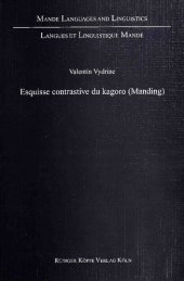 book Esquisse contrastive du kagoro (Manding)