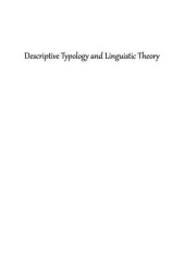 book Descriptive Typology and Linguistic Theory a study in the morphosyntax of relative clauses