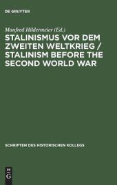 book Stalinismus Vor Dem Zweiten Weltkrieg / Stalinism Before the Second World War