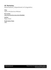 book Topics in the Grammar of Marwari