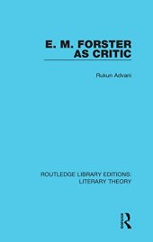 book E. M. Forster as Critic