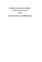 book The politics of presence