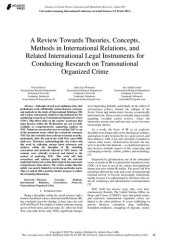 book A Review Towards Theories, Concepts, Methods in International Relations, and Related International Legal Instruments for Conducting Research on Transnational Organized Crime