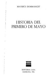 book Historia del primero de mayo