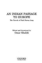 book An Indian passage to Europe : the travels of Fath Nawaz Jang