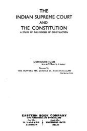 book The Indian Supreme Court and the Constitution: a study of the process of construction.