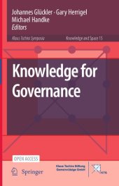 book Knowledge for Governance