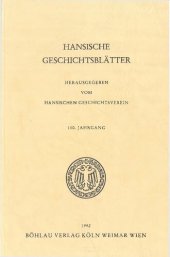 book Hansische Geschichtsblätter