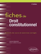 book Fiches de droit constitutionnel