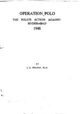 book Operation Polo: the police action against Hyderabad, 1948