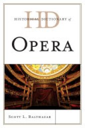 book Historical Dictionary of Opera