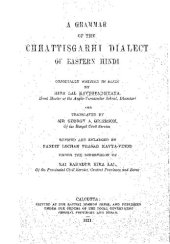 book A grammar of the Chhattisgarhi dialect of Eastern Hindi