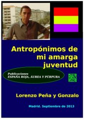 book Antropónimos de mi amarga juventud