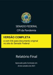 book Relatório Final CPI da Pandemia COVID-19 Brasil