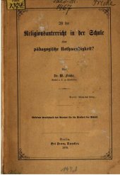 book Ist der Religionsunterricht in der Schule eine pädagogische Notwendigkeit?