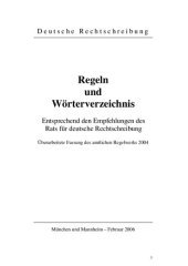 book Deutsche Rechtschreibung. Regeln und Wörterverzeichnis