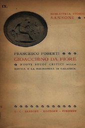 book Gioacchino da Fiore. Nuovi studi critici sulla mistica e la religiosità in Calabria