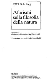 book Aforismi sulla filosofia della natura