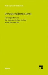 book Der Materialismus-Streit