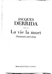 book La vie la mort