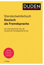 book Duden - Deutsch als Fremdsprache - Standardwörterbuch Das Wörterbuch für alle, die Deutsch als Fremdsprache lernen