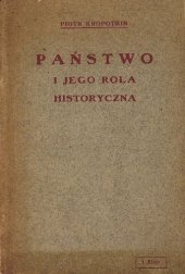 book Państwo i jego rola historyczna