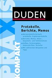 book Protokolle, Berichte, Memos verfassen