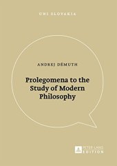 book Prolegomena to the Study of Modern Philosophy