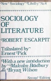 book Sociology of Literature