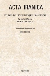 book Etudes de Linguistique Iranienne in Memoriam Xavier Tremblay